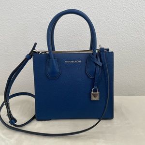 Michael Kors small hand/cross-body bag. Cobalt blue color. NEW. Kept in closet.